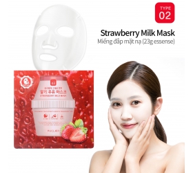 MẶT NẠ SỮA DÂU GIỮ ẨM CHO DA
