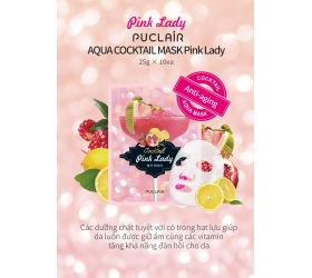 MẶT NẠ DƯỠNG DA PUCLAIR Aqua Cocktail Pink Lady/chống lão hóa da